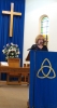 Church secretary telling the story